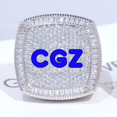 CUSTOM LETTER 3D ICED RING
