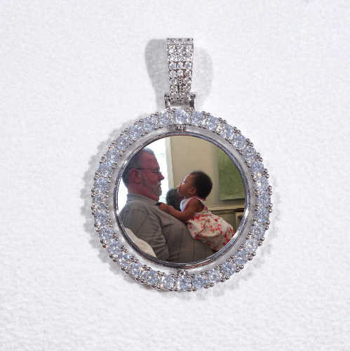 3D Spinning 2-Faced Custom Picture Pendant