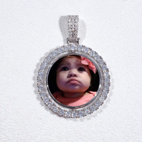 3D Spinning 2-Faced Custom Picture Pendant