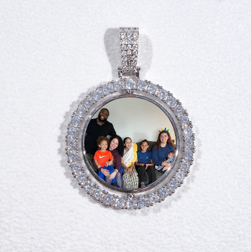 3D Spinning 2-Faced Custom Picture Pendant