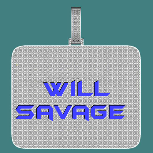 CUSTOM LETTER NECKLACE 3D BIG SQUARE