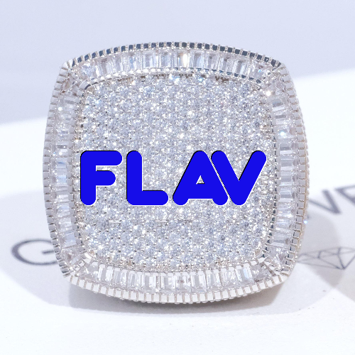 CUSTOM LETTER 3D ICED RING