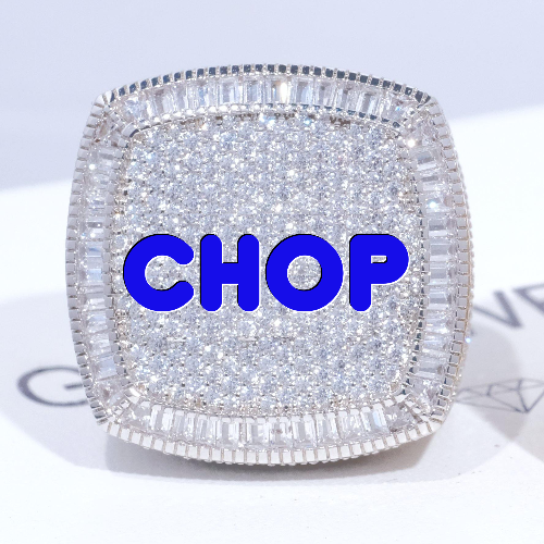 CUSTOM LETTER 3D ICED RING