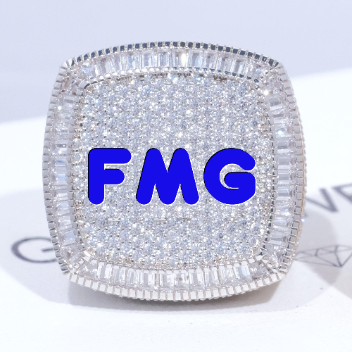 CUSTOM LETTER 3D ICED RING