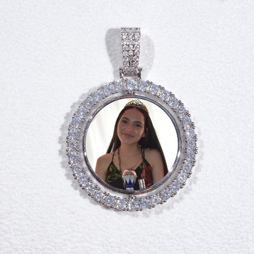 3D Spinning 2-Faced Custom Picture Pendant