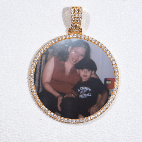 MEDIUM 3D CIRCLE CUSTOM PICTURE PENDANT