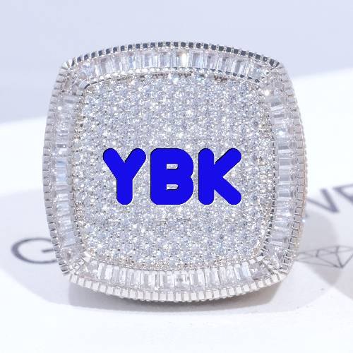 CUSTOM LETTER 3D ICED RING
