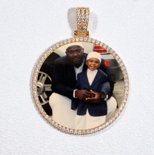 MEDIUM 3D CIRCLE CUSTOM PICTURE PENDANT