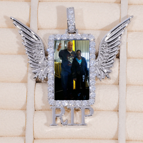 RIP WING 3D CUSTOM PICTURE PENDANT
