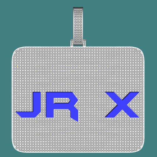 CUSTOM LETTER NECKLACE 3D BIG SQUARE