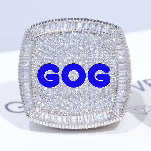 CUSTOM LETTER 3D ICED RING