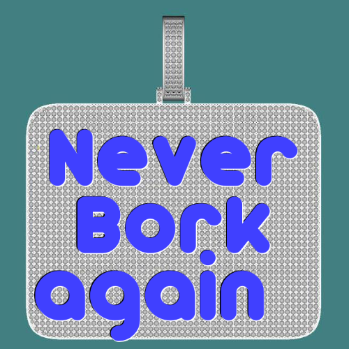 CUSTOM LETTER NECKLACE 3D BIG SQUARE