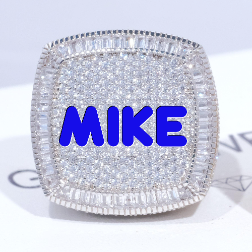 CUSTOM LETTER 3D ICED RING