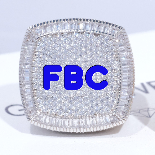 CUSTOM LETTER 3D ICED RING