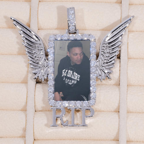 RIP WING 3D CUSTOM PICTURE PENDANT