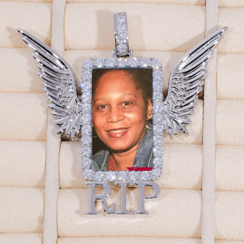 RIP WING 3D CUSTOM PICTURE PENDANT