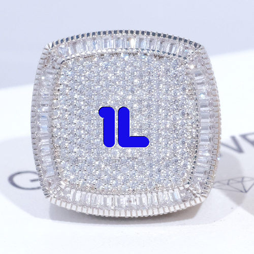 CUSTOM LETTER 3D ICED RING