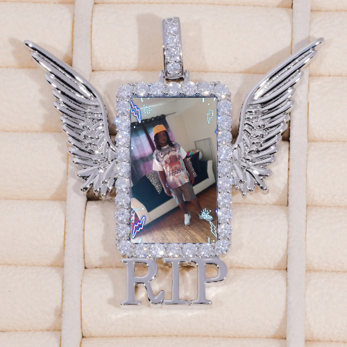 RIP WING 3D CUSTOM PICTURE PENDANT