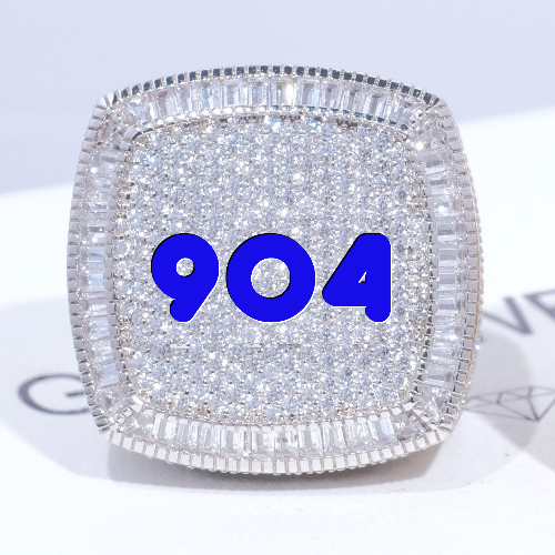CUSTOM LETTER 3D ICED RING