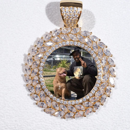 Large 3D Wheat Ear Custom Picture Pendant