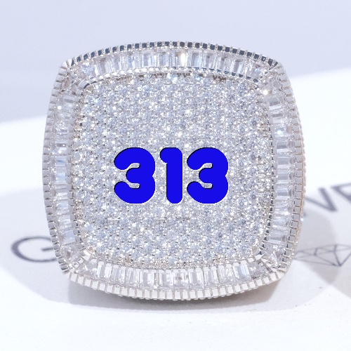 CUSTOM LETTER 3D ICED RING