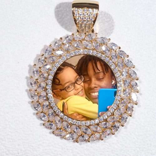 Large 3D Wheat Ear Custom Picture Pendant