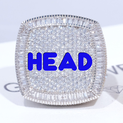 CUSTOM LETTER 3D ICED RING