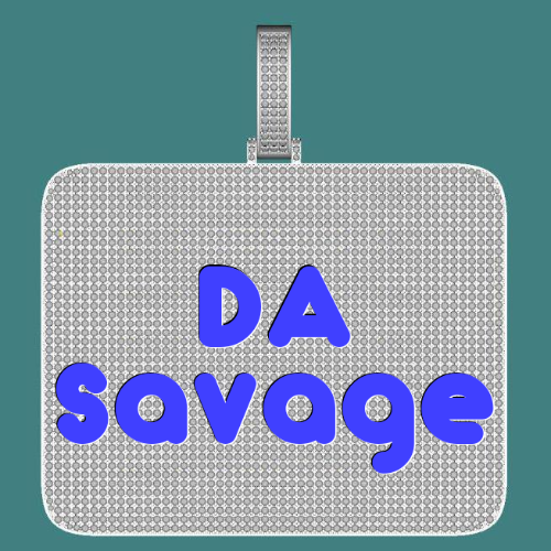 CUSTOM LETTER NECKLACE 3D BIG SQUARE
