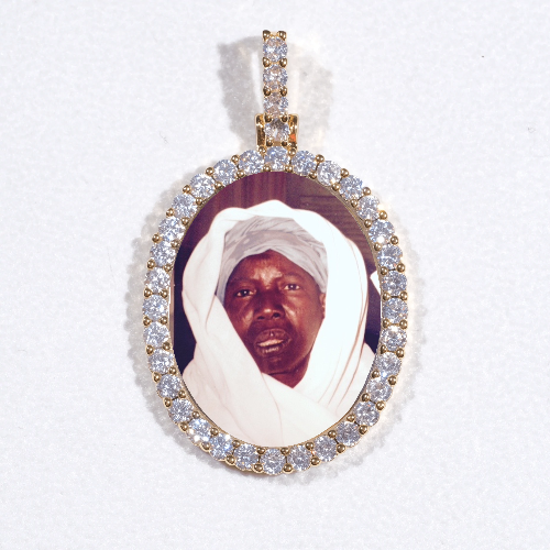 3D Oval Custom Picture Pendant