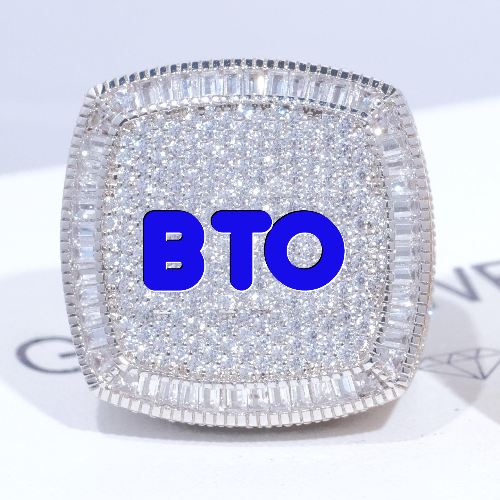 CUSTOM LETTER 3D ICED RING