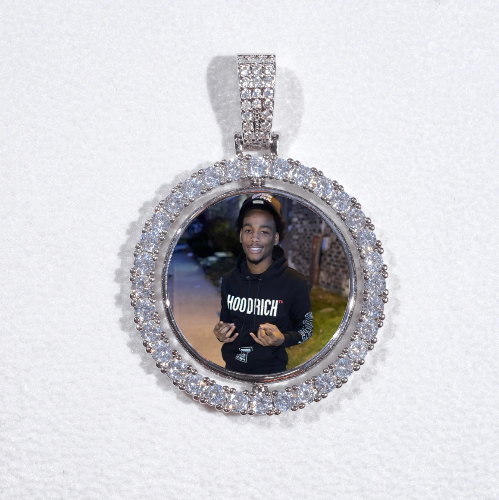 3D Spinning 2-Faced Custom Picture Pendant