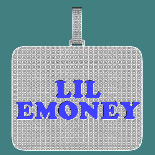 CUSTOM LETTER NECKLACE 3D BIG SQUARE