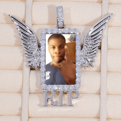 RIP WING 3D CUSTOM PICTURE PENDANT