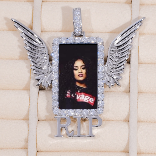 RIP WING 3D CUSTOM PICTURE PENDANT