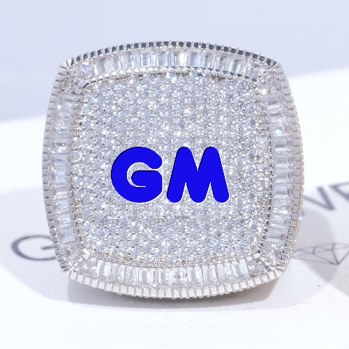 CUSTOM LETTER 3D ICED RING