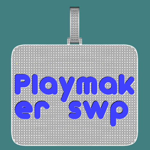CUSTOM LETTER NECKLACE 3D BIG SQUARE