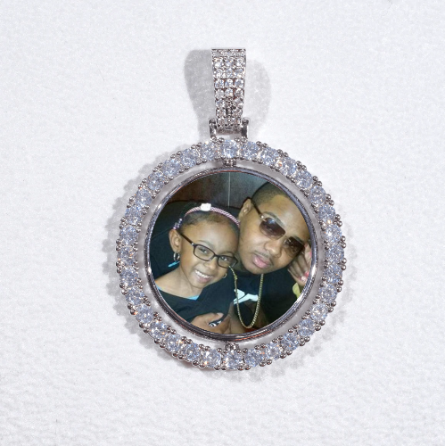 3D Spinning 2-Faced Custom Picture Pendant