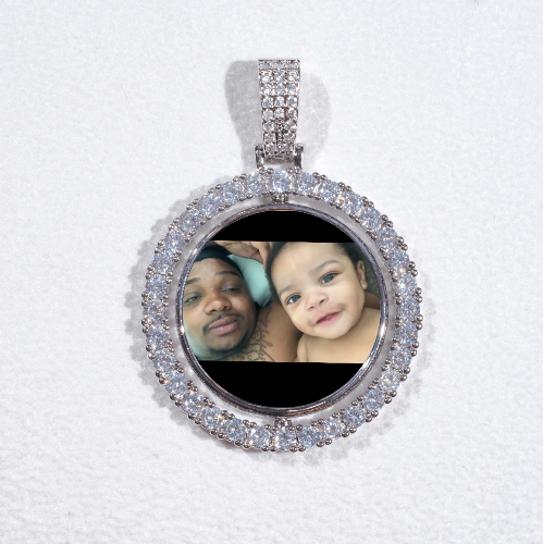 3D Spinning 2-Faced Custom Picture Pendant
