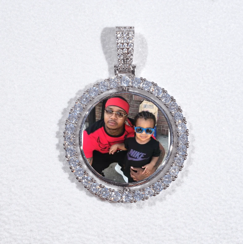 3D Spinning 2-Faced Custom Picture Pendant