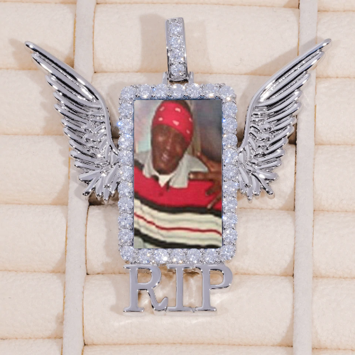 RIP WING 3D CUSTOM PICTURE PENDANT