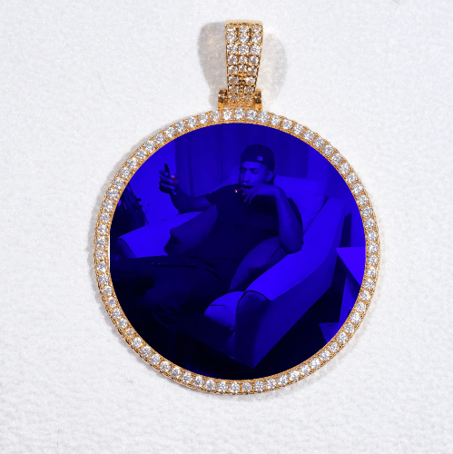 MEDIUM 3D CIRCLE CUSTOM PICTURE PENDANT