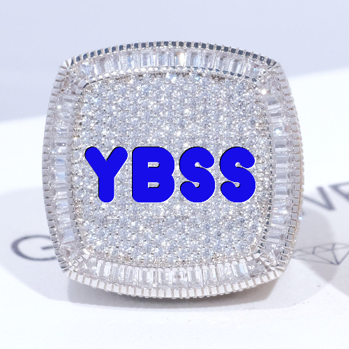 CUSTOM LETTER 3D ICED RING