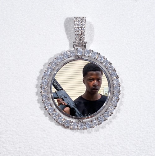 3D Spinning 2-Faced Custom Picture Pendant