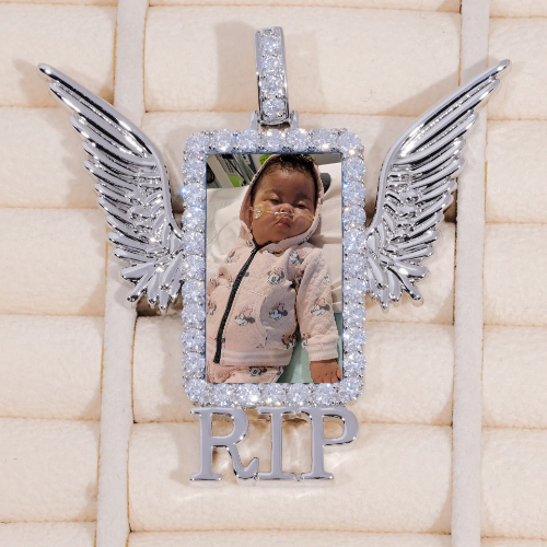 RIP WING 3D CUSTOM PICTURE PENDANT