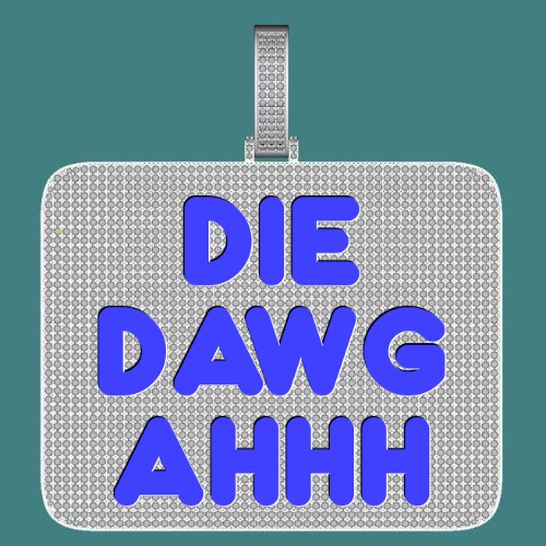 CUSTOM LETTER NECKLACE 3D BIG SQUARE
