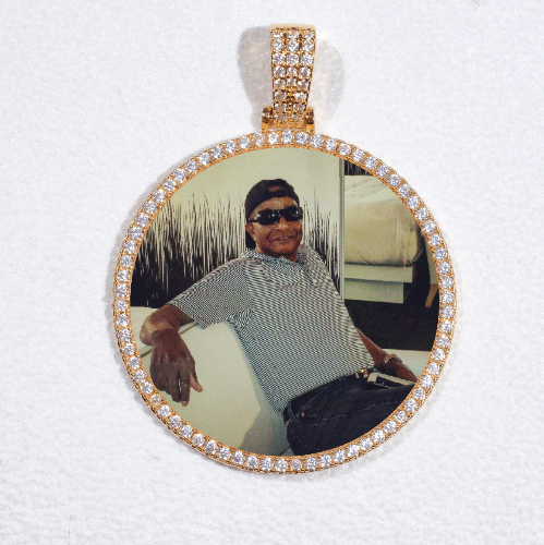 MEDIUM 3D CIRCLE CUSTOM PICTURE PENDANT
