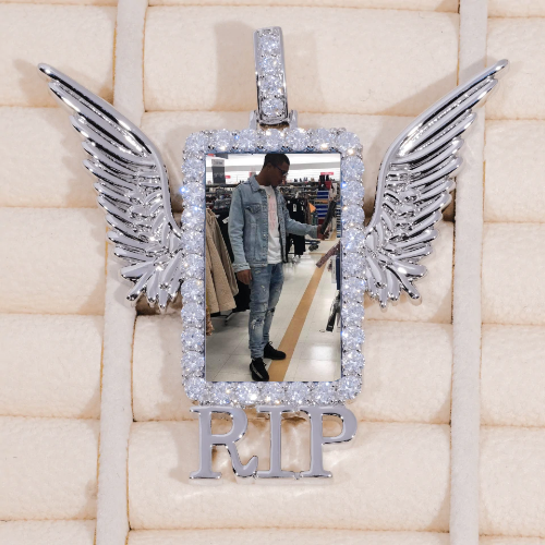 RIP WING 3D CUSTOM PICTURE PENDANT