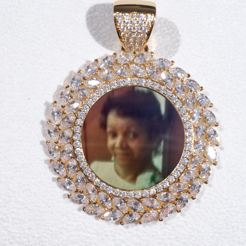 Large 3D Wheat Ear Custom Picture Pendant