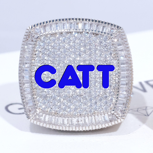 CUSTOM LETTER 3D ICED RING