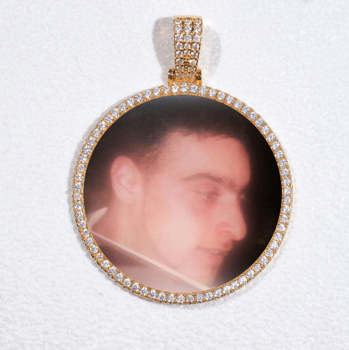 MEDIUM 3D CIRCLE CUSTOM PICTURE PENDANT